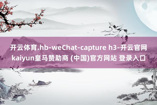 开云体育.hb-weChat-capture h3-开云官网kaiyun皇马赞助商 (中国)官方网站 登录入口