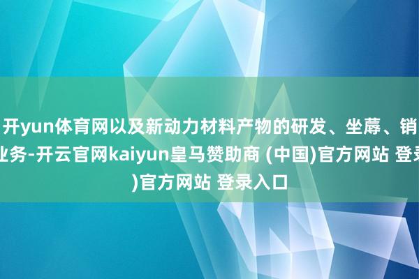 开yun体育网以及新动力材料产物的研发、坐蓐、销售等业务-开云官网kaiyun皇马赞助商 (中国)官方网站 登录入口